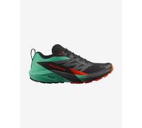 Salomon - Chaussures de trail - Sense Ride 5 Black/Bay/Cherry Tomato pour Homme - Taille 9 UK - Noir Noir 9 UK