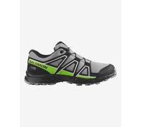 Chaussures Salomon Speedcross ClimaSalomon Waterproof gris noir vert enfant - 38