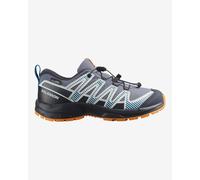 Chaussures Salomon XA Pro V8 Waterproof gris foncé bleu orange enfant - 32