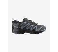 Salomon - Chaussures de randonnée imperméables - XA Pro V8 WP J Black / Turbulence / Quarry - Taille Enfant 38 - Noir Noir 38