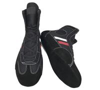 Chaussures Sambo - Bottes Sambo à Semelle Souple for Arts Martiaux, Chaussures de Lutte, Boxe, Combat, compétition d'entraînement, Unisexe(Black,42)