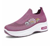 Chaussures sans Lacets Femme - Orthopédique Pas Cher Baskets sans Laçage Chaussures De Marche À Plateforme Orthopédique Légères Et Confortables Amortissement Accru Et Soulagement des Pieds C