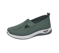 Chaussures sans Lacets Femme Pas Cher Orthopédique Baskets sans Laçage Sneakers Mode Respirantes Slip on Chaussures De Marche À Plateforme Orthopédique Légères Amortissement Accru Et des Pieds