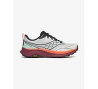 Saucony Chaussures de trail Peregrine 16 Blanc/Orange/Bordeaux Homme 42,5