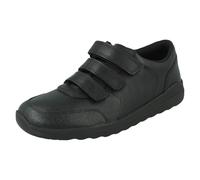 Chaussures Scolaires En Cuir Pour Garçons Clarks Triple Sangle Daze 2 Étape Y