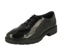 Filles Clarks Brogue Détail Lacets En Cuir Chaussures Scolaires Loxham Brogue Y