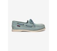 Chaussures Sebago Portland vert blanc femme - 38.5
