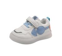 Chaussures Semelle amovible Femme Premières Chaussures Boucle Sangle Toddler Bas Doux Respirant Princesse Chaussures Hautes Filles 32, bleu, 27.5 EU