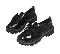 Chaussures simples pour femme en grande taille pour le printemps et l'automne, nouveau style britannique épais, un pied de petites chaussures en cuir à talons pour femmes, largeur large, claire, 39 EU