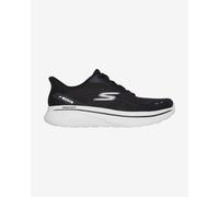 Skechers Homme Go Walk Arch Fit N-Joy Nobend Basket, Black Textile/White Trim, 42.5 EU