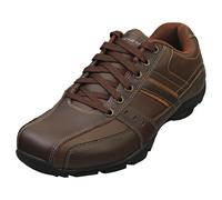 Chaussures Skechers MARTER pour Hommes - Baskets Casual en Cuir Marron - 42 EU