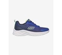 Skechers Microspec II Vovrix Baskets, Navy Blue/Lime, 36 EU