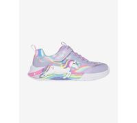 SKECHERS Baskets 'Unicorn Chaser' turquoise / jaune / lavande / rose clair, Taille 32