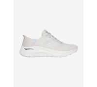 Skechers Femme Arch Fit 2.0 Easy Chic Basket, Natural Mesh/Pink Trim, 39 EU