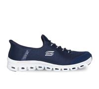 Skechers Femme Glide-Step-Pursuit Hands Free Slip-ins Basket, Navy Mesh/Mauve Trim, 38 EU