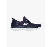 Skechers Slip-ins: Summits - Diamond Dream Chaussures Moyen Width en Bleu Marine/Rose, Pointure 35.5, Vegan