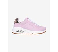 Chaussures Skechers Uno Gen1 rose clair argenté blanc enfant - 31