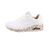 Chaussures - SKECHERS - Uno Loving Love 155506 WTRG - Blanc - Lacets - Plat 39