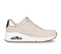Chaussures Skechers Uno Shimmer Away beige doré femme - 37