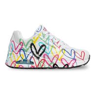 Skechers Baskets Femme UNO-SPREAD THE LOVE Blanc Taille 36