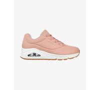 Chaussures Skechers Uno - Stand On Air rose clair blanc femme - 37.5