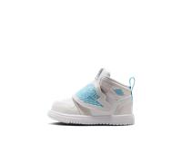 Chaussures Sky Jordan 1 pour bébé et tout-petit Photon Dust/Flat Pewter/Noir/Blue Chill 19.5