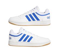 Chaussures sportif Sneakers HOMME Adidas HOOPS 3.0 Low Cut Blanc Royal