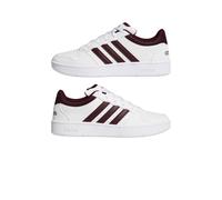 Chaussures sportif Sneakers HOMME Adidas HOOPS Classic Low Blanc Bordeaux