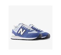 Chaussures sportif Sneakers HOMME New Balance 574 7JD Blue Suede Mesh Lifestyl