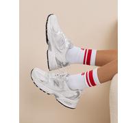 Chaussures sportif Sneakers Unisex New Balance EMA White Silver 530