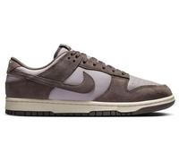 Chaussures sportswear nike dunk low retro se leather suede violet gris homme