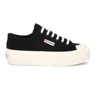 Chaussures - SUPERGA - 2631 Stripe Platform - Noir - Talon Plateau - Lacets 40