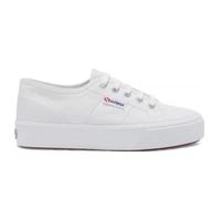Chaussures Superga 2730 Mid Platform pour Femme - Blanc - Plateau - Lacets 39