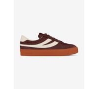 Chaussures Superga Club S Swallow Suede marron foncé blanc - 44