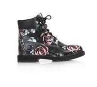 Chaussures - TIMBERLAND - 6 Inch Heritage - Noir-Rose - Femme - Cuir - Plat 36