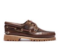 Timberland Chaussures bateau Homme Authentics 3 Eye Classic Lug Cuir marron foncé 42