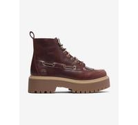 Chaussures Timberland Stone Street Mid Lace Up rouge foncé femme - 37