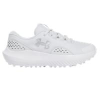 Under Armour Baskets Surge Golf à crampons pour femme, (100) Gris lointain/Blanc/Argent Métallique, 41 EU