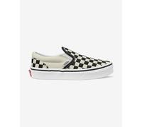 Chaussures Vans Checkboard Classic Slip On blanc noir pur enfant - 34
