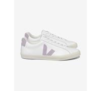 Veja Fair Trade - Chaussures en cuir - Esplar Logo Extra White Parme pour Femme en Coton - Taille 37 - Blanc Blanc 37