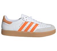 Chaussures velo adidas velosamba leather blanc orange unisexe
