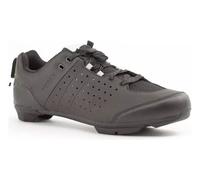 Chaussures velo gravel et route a lacets triban spd cyclotourisme grvl 500 noir