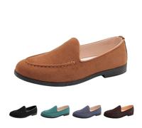 Chaussures vernies classiques pour homme - Chaussures de costume d'affaires - Semelles souples - Chaussures légères - Respirantes - Chaussures d'affaires tendance et confortables - Mocassins, marron