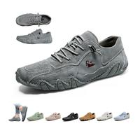 Chaussures Vogany Femme Homme, VogLDeck - Chaussures orthopédiques Beck imperméables et respirantes, bottes pieds nus antidérapantes légères pour la randonnée, le voyage et l’usage quotidien(gris,43 E