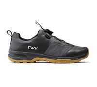 Chaussures VTT Homme - Northwave Crossland Plus - Noir/Dark grey - Pédales plates et semelle Vibram Volt 44