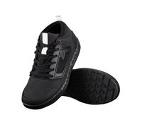 Chaussures VTT LEATT 3.0 Flat Noires RideGrip Pro Semelle Moyenne Rigide