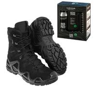Chaussures Zephyr GTX HI MK2 Black + Care Set pour le nettoyage des chaussures Lowa - Ensemble 49,5