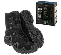 Chaussures Zephyr GTX HI TF Black + Care Set pour le nettoyage des chaussures Lowa - Ensemble 46