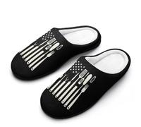 Chaussuresm Chef Drapeau Des États-Unis Slippers S