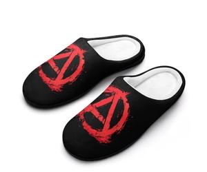 Chaussuresm Symbole De L'Anarchie Slippers XL